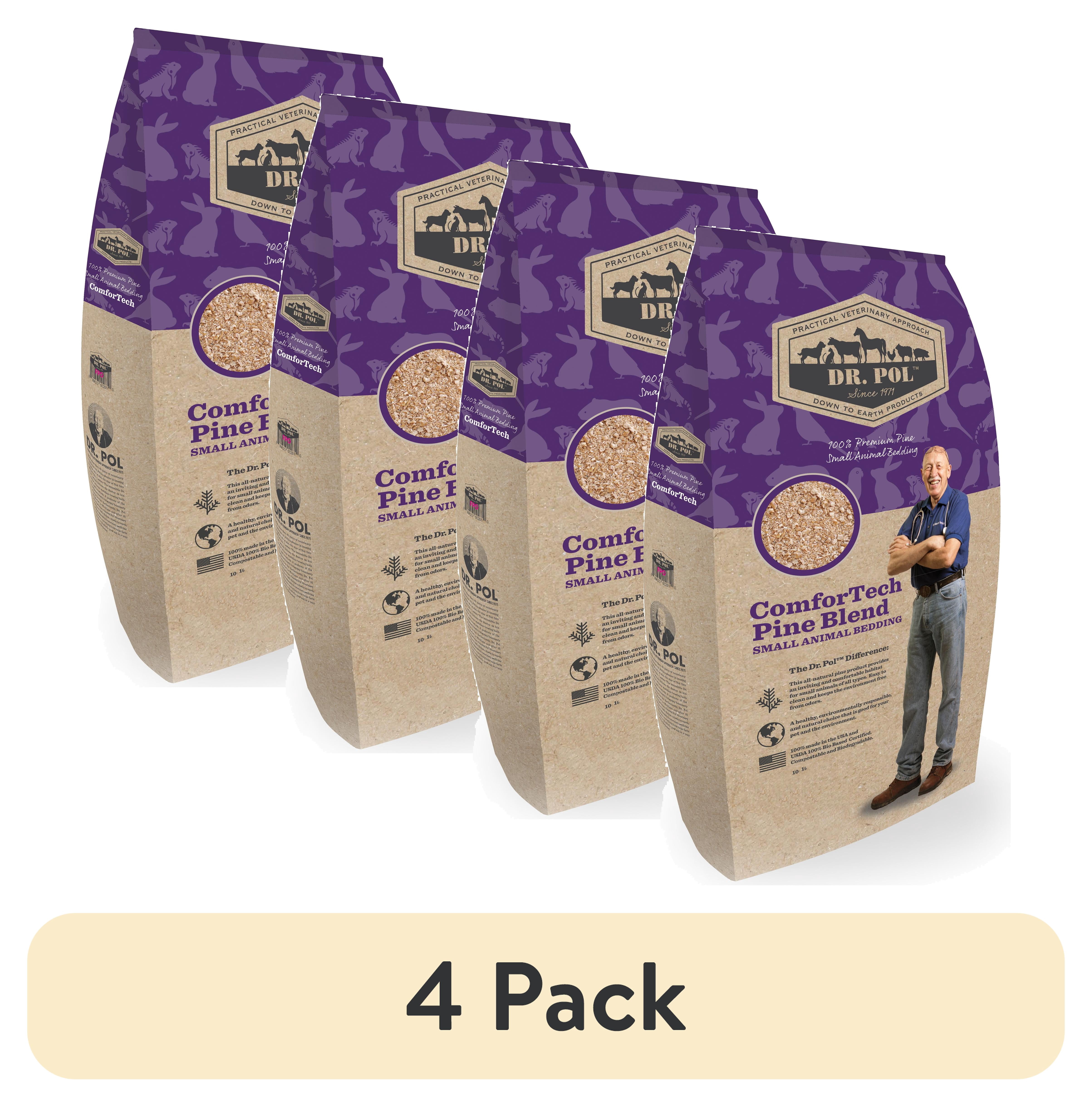 (4 pack) Dr Pol ComforTech Small Animal Bedding -14lb Bag