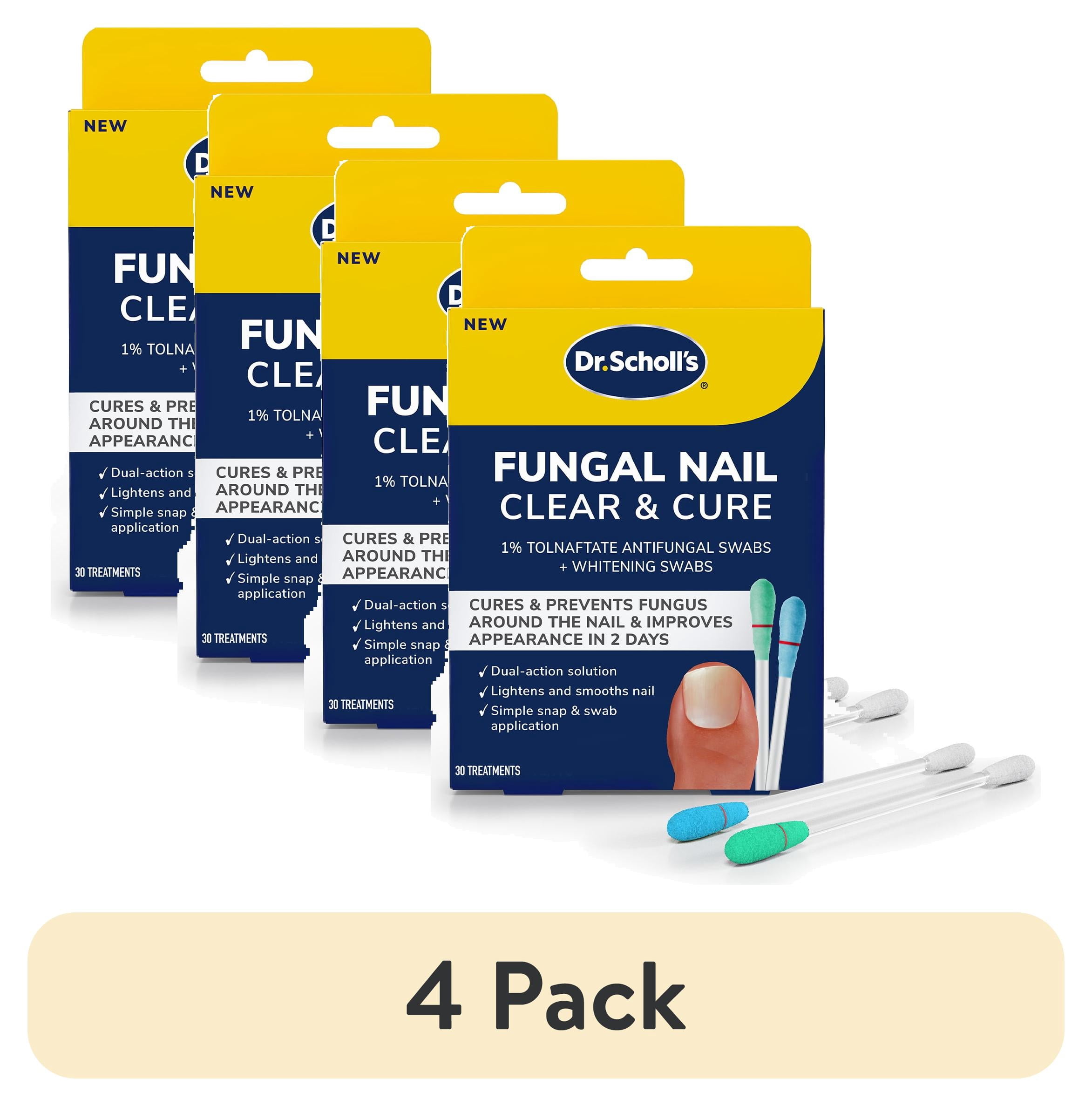 (4 pack) Dr. Scholl’s Fungal Nail Clear & Cure Swabs, 30 Count