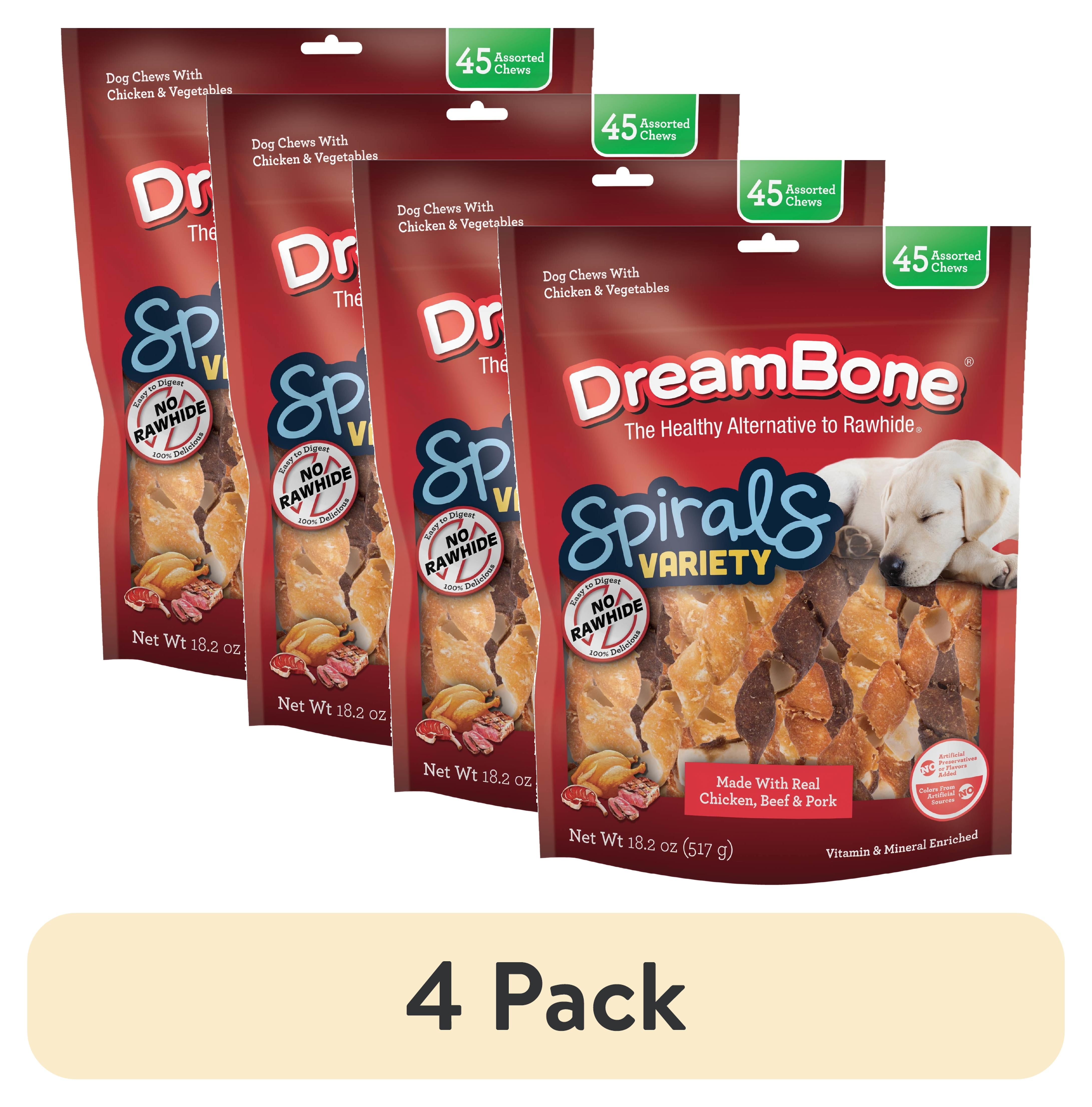 pack) DreamBone Spirals Variety Pack Rawhide-Free Chews for Dogs