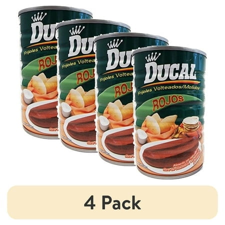 (4 pack) Ducal Refried Red Beans, 15 Oz
