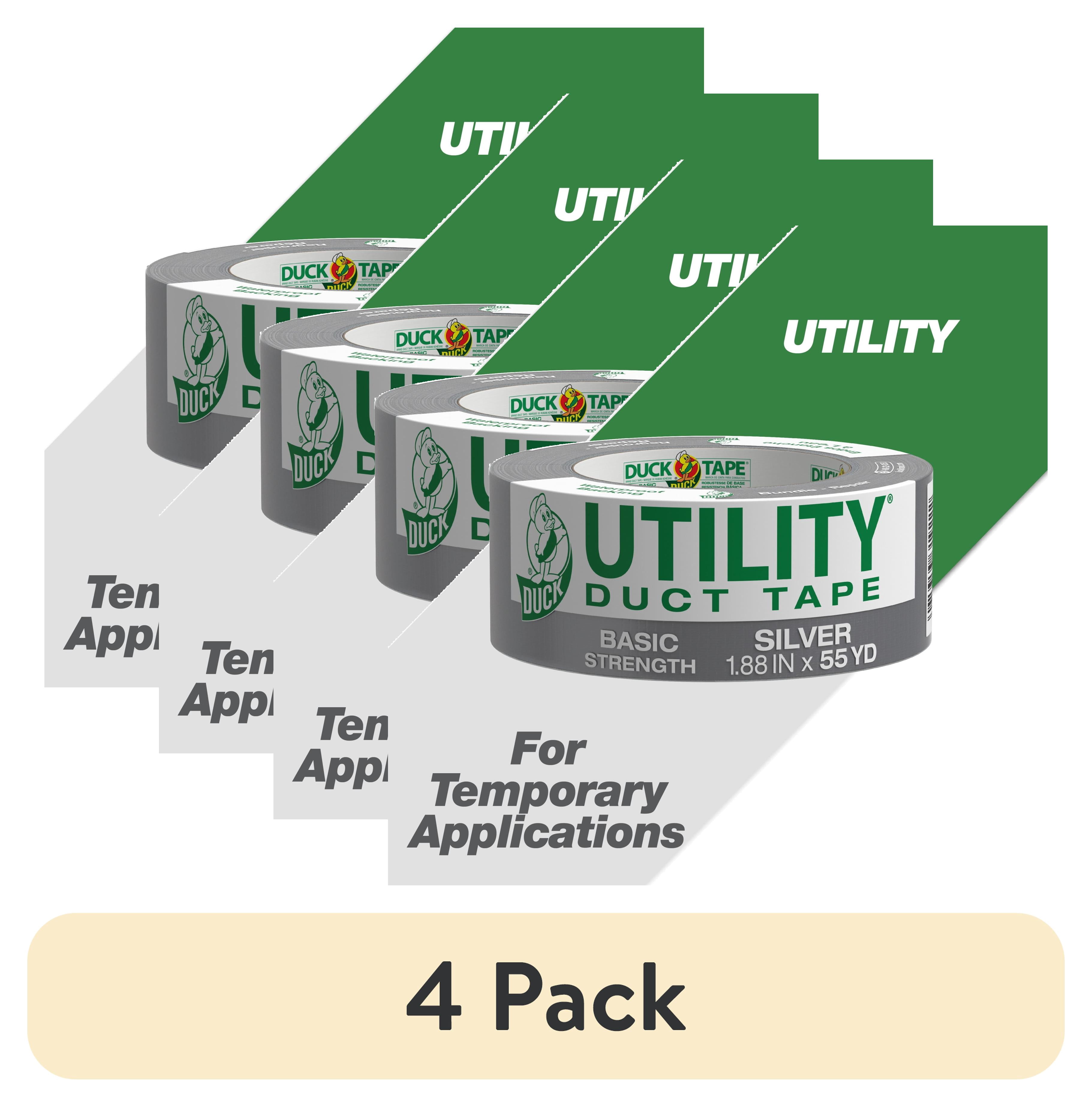(4 pack) Utility Duck Tape Brand Duct Tape 1.88 in. x 55 yd., Silver