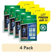 4 pack Duck Brand 86 in. x 39 in. Hands-Free Magnetic Mesh Screen Door