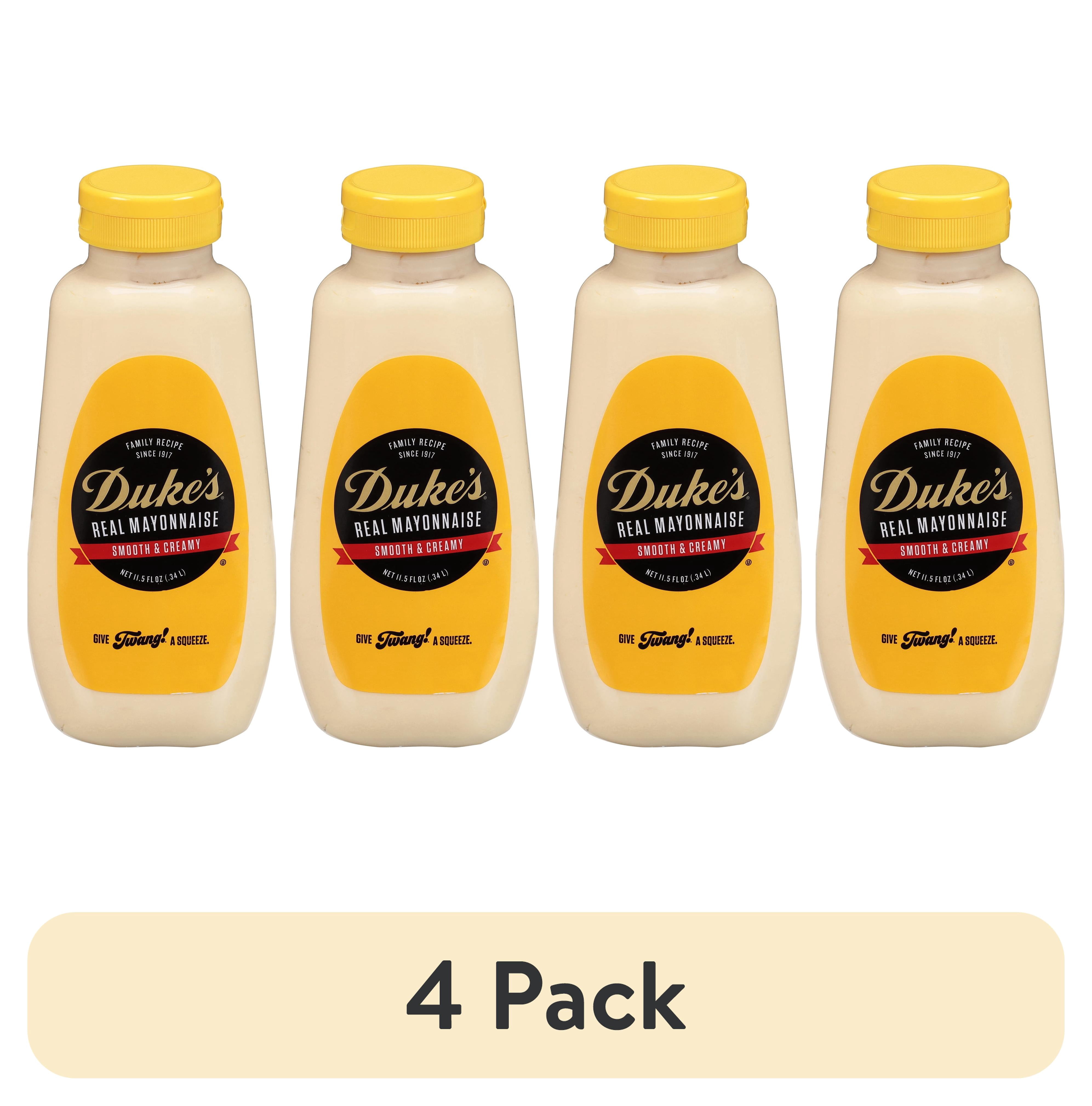 (4 pack) Duke's Real Mayonnaise, 11.5 oz. Squeeze Bottle
