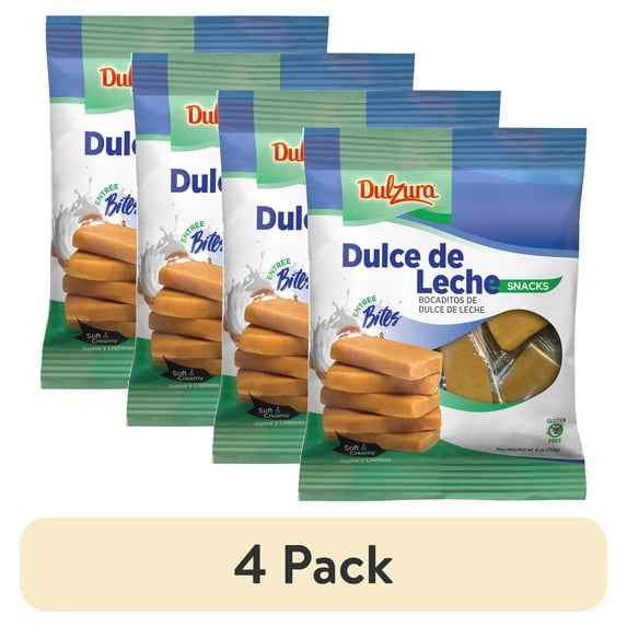 (4 pack) Dulzura Borincana Dulce De Leche Entree Bites 4oz Bag