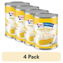 (4 pack) Duncan Hines Comstock Original Lemon Crème Pie Filling and Topping, 21 oz