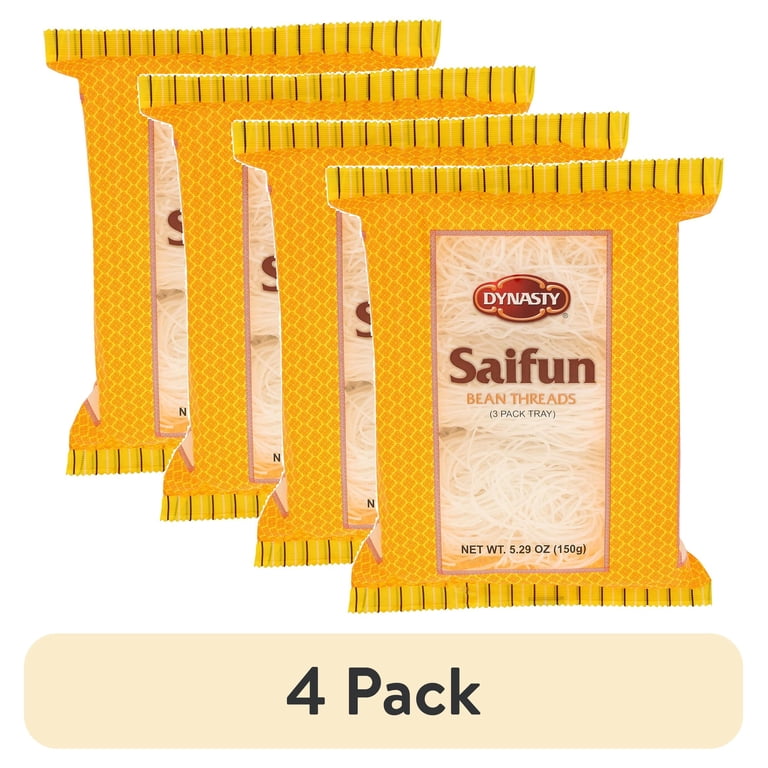4 pack) Dynasty Saifun Asian Noodles 5.29 oz - Mung Bean & Potato