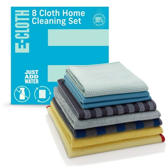 (4 pack) 8 Cloth Home Cleaning Set