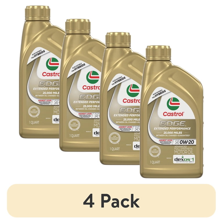 4 pack) Castrol EDGE Extended Performance 0W-20 Advanced Full 4 pack) Castrol EDGE Extended Performance 0W-20 Advanced Full