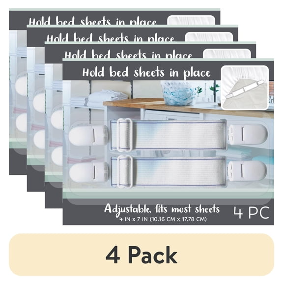 (4 pack) EVRI Metal Sheet Grippers Adjustable