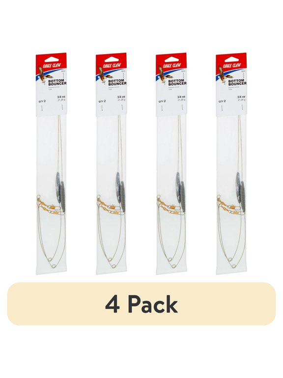 (4 pack) Eagle Claw Fishing Tackle 02170-003 3/4 oz. Bottombouncer Weight.