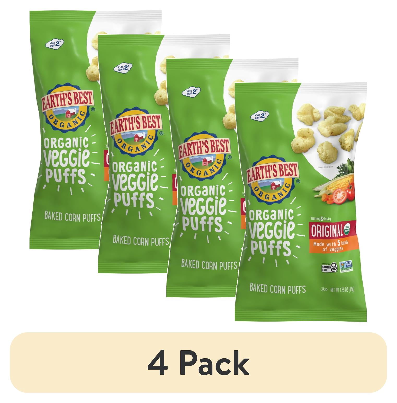 (4 pack) Earth's Best Veggie Puffs Veggie 2.5 OZ