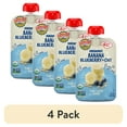 thumbnail image 1 of (4 pack) Earth's Best Organic Stage 2 Baby Food, Banana Blueberry Oat Fruit & Grain Puree, 3.5 oz Pouch, 1 of 12
