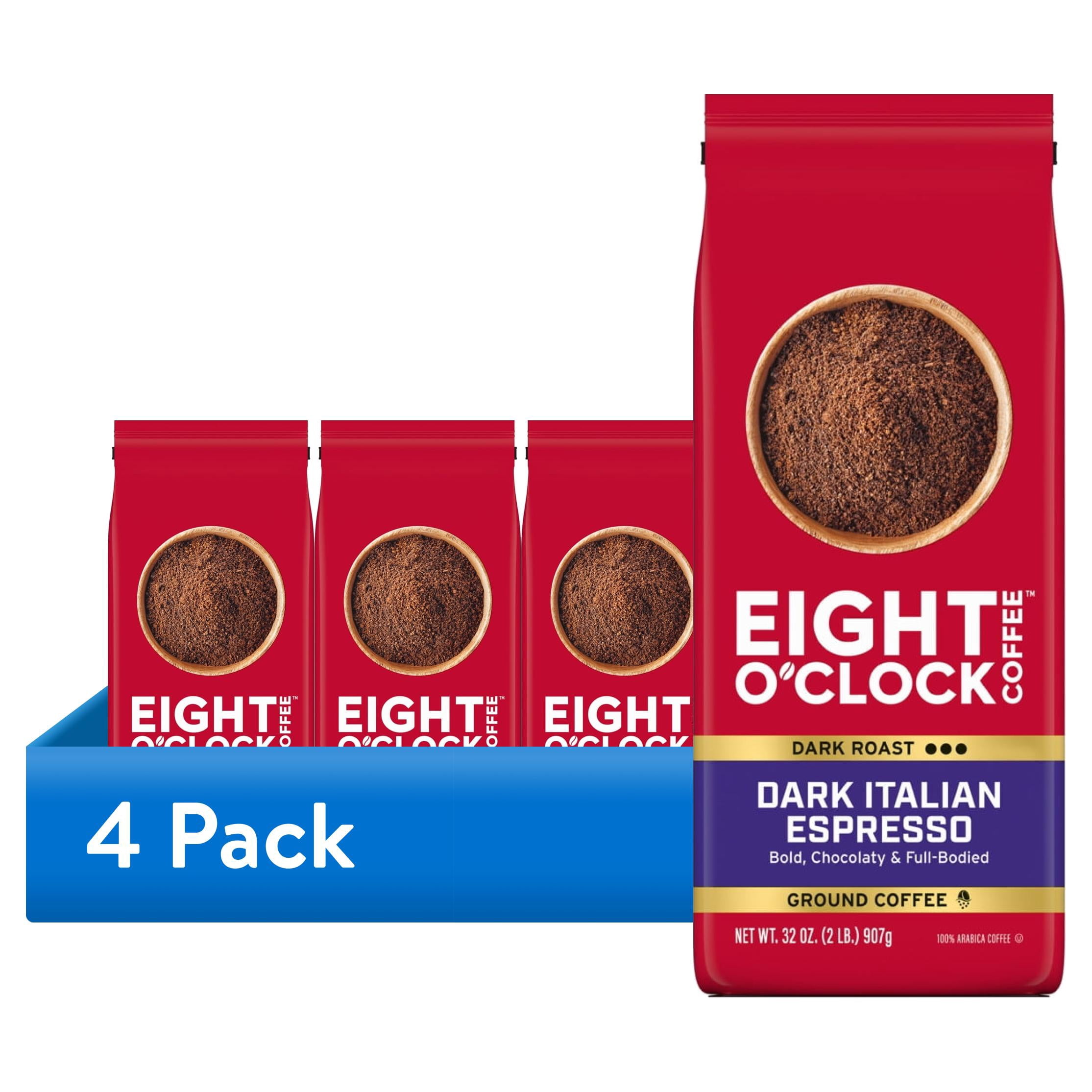(4 pack) Eight O'Clock® Dark Italian Espresso Ground Coffee 32 oz. Bag