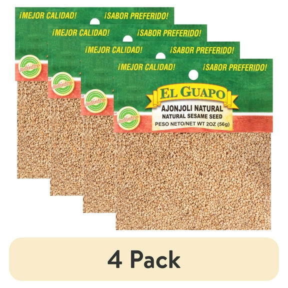 (4 pack) El Guapo Whole Sesame Seed, 2.0 oz Bag
