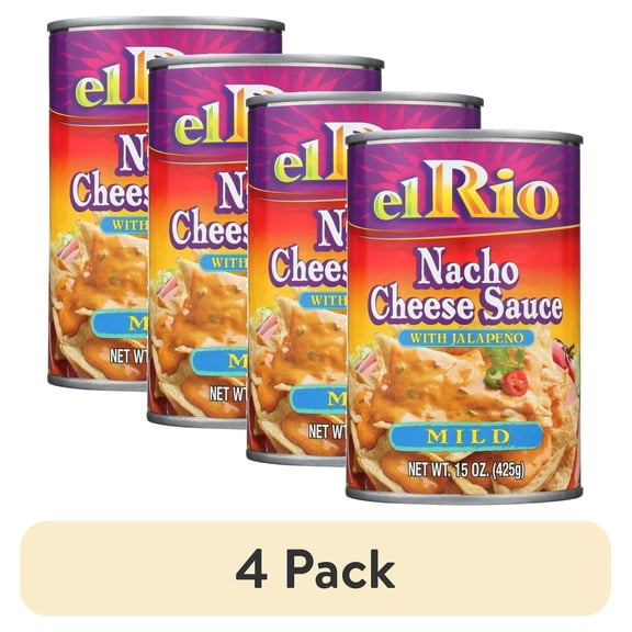 (4 pack) El Rio Nacho Cheese Sauce Mild, 15 Oz