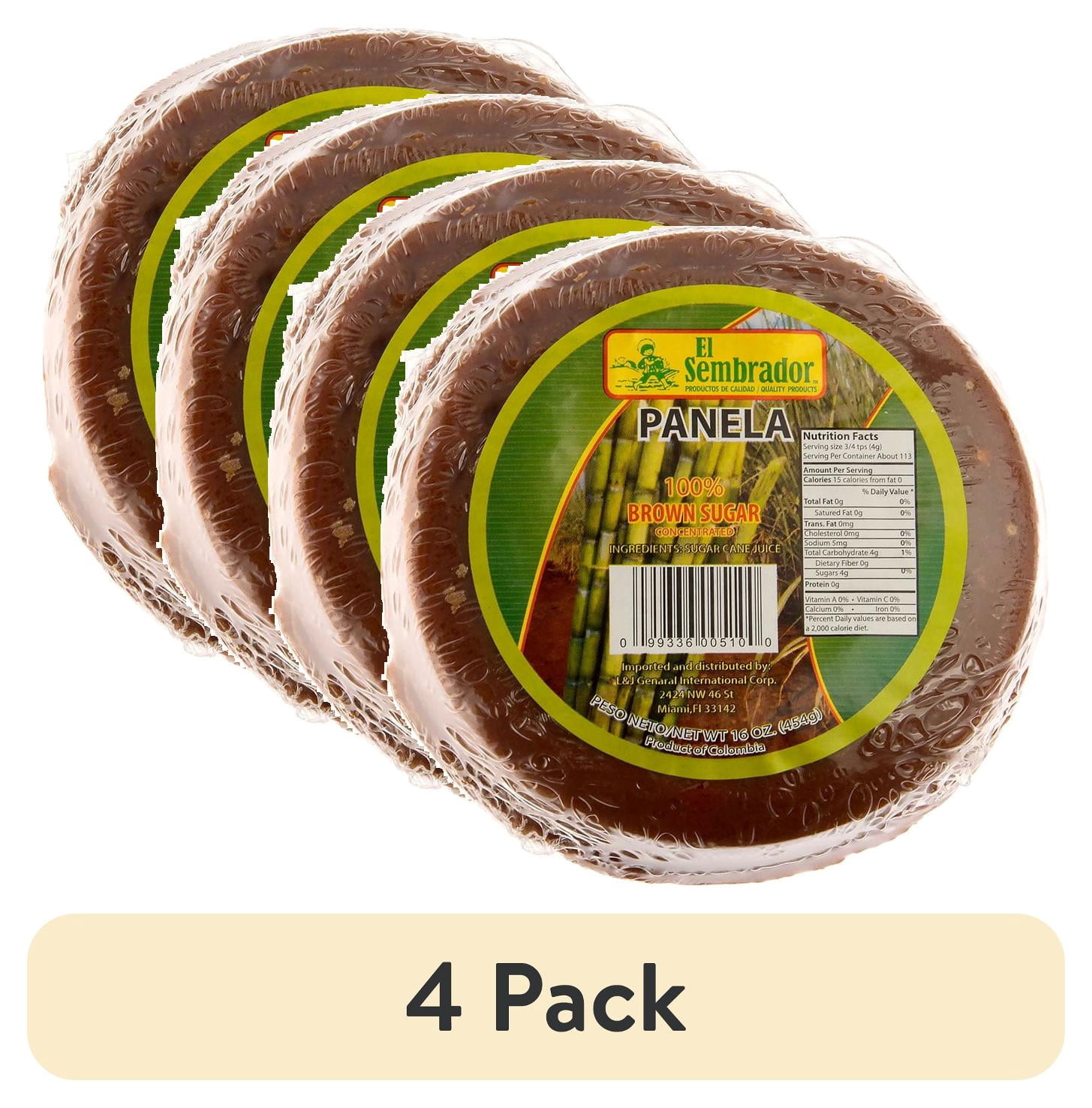 (4 pack) El Sembrador Panela Sugar, 16 oz