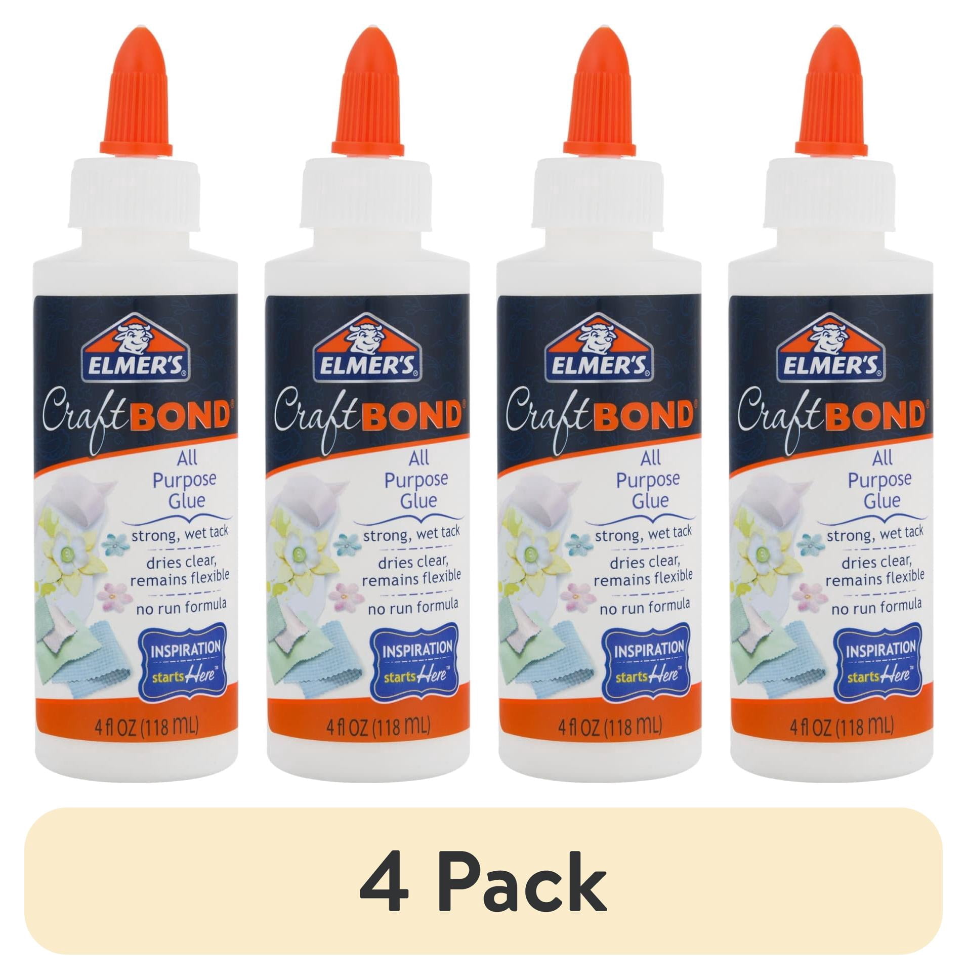(4 pack) Elmer's Craft Bond All Purpose Craft Glue, 4 Ounce
