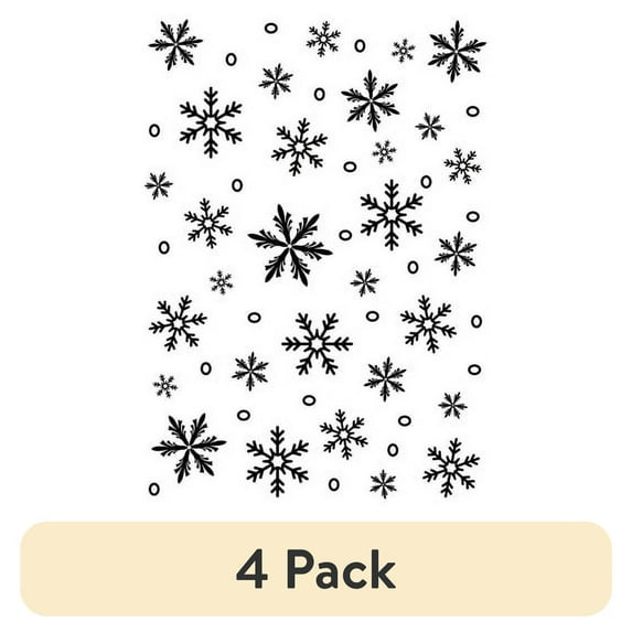 (4 pack) Embossing Folder Snowflake Background 5X7 By Darice