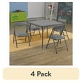 thumbnail image 1 of (4 pack) Emma + Oliver Kids Gray 5 Piece Folding Activity Table and Chair Set for Home & Daycare, 1 of 13