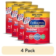 (4 pack) Enfagrow Premium Toddler Milk Nutritional Drink, Enfagrow Toddler Drink, Try Our Brain-Supporting Trio, 32oz Can