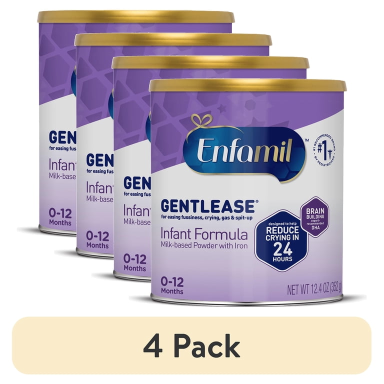 4 pack) Enfamil Gentlease Easy to Digest Baby Formula for Easing