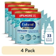4 pack Enfamil NeuroPro EnfaCare Premature Discharge Powder Baby Formula, 23 oz Can