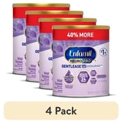 4 pack Enfamil NeuroPro Gentlease Baby Formula for Easing Fussiness, Gas, Spit-up in 24 Hrs, 27.4 oz Can