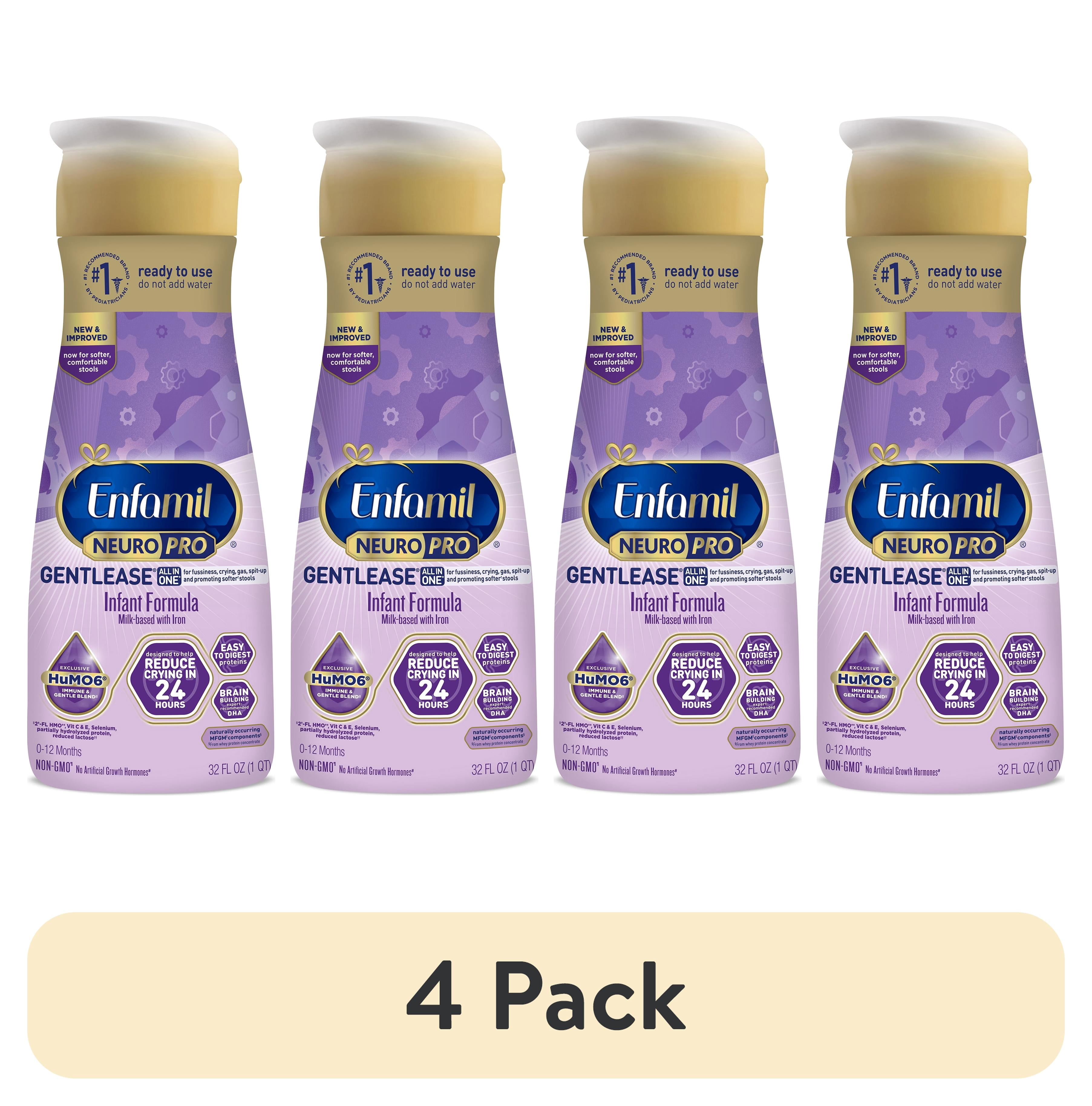(4 pack) Enfamil NeuroPro Gentlease Ready-to-Feed Baby Formula for ...