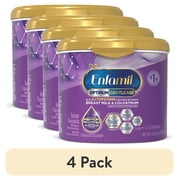 4 pack Enfamil Optimum Enspire Gentlease Powder Baby Formula, Our Closest to Breast Milk 19.5 oz Tub