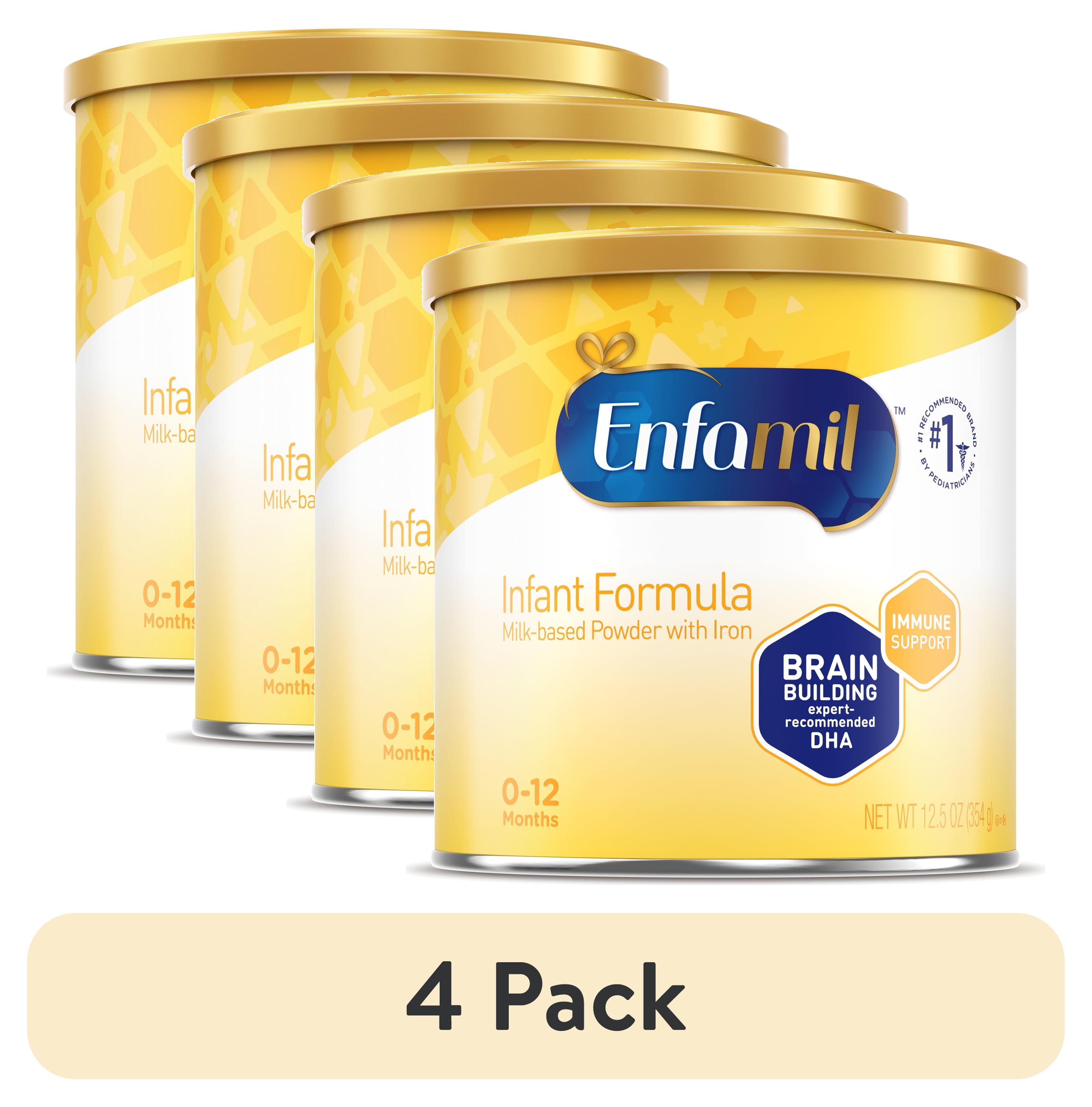 豪奢な Baby Powder Enfamil pack) 4 Formula ​Can oz 12.5 Iron, with ミルク