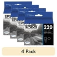 thumbnail image 1 of (4 pack) Epson T220120-D2 (220) DURABrite Ultra Ink, Black, 2/Pack, 1 of 8