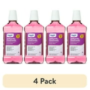(4 pack) Equate Anticavity Mouthwash for Bad Breath & Cavity Protection, Fresh Mint Flavor, 1 L, Compare to Listerine® Total Care Fresh Mint Anticavity Mouthwash Ingredient