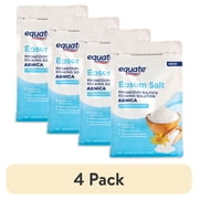 (4 pack) Equate Epsom Salt Soaking Solution with Arnica, 3 lbs