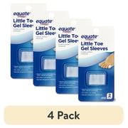 (4 pack) Equate Little Toe Gel Sleeves, 2 Count