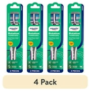(4 pack) Equate Rotation Manual Toothbrush with Tongue & Cheek Cleaner (2 Count), Compare to Colgate® 360