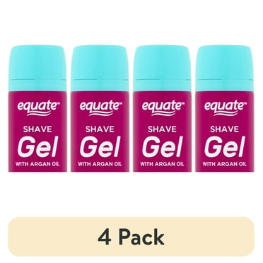 (4 pack) Equate Women's Shave Gel with Argan Oil, Coconut, 7 oz