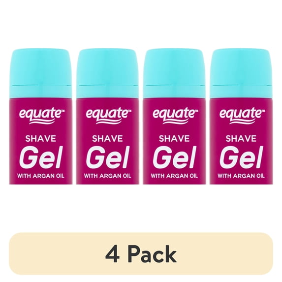 (4 pack) Equate Women's Shave Gel with Argan Oil, Coconut, 7 oz