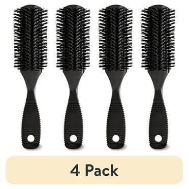 (4 pack) Equate Styling Brush and Comb Set, Black, 2 Pieces