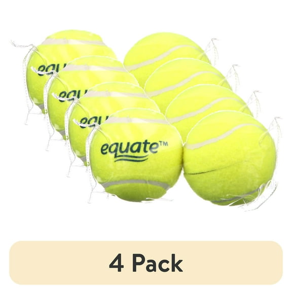 (4 pack) Equate Walker Tennis Balls, 2 Count