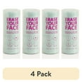 thumbnail interactive-video image 1 of (4 pack) Erase Your Face Reusable Makeup Removing Cloth, Blue, 1 of 9