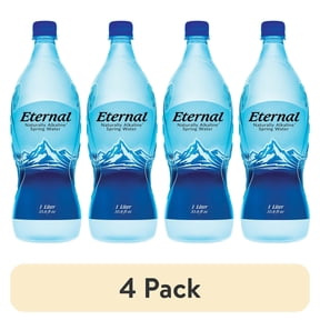 (4 pack) Eternal Naturally Alkaline Spring Water 1 Liter