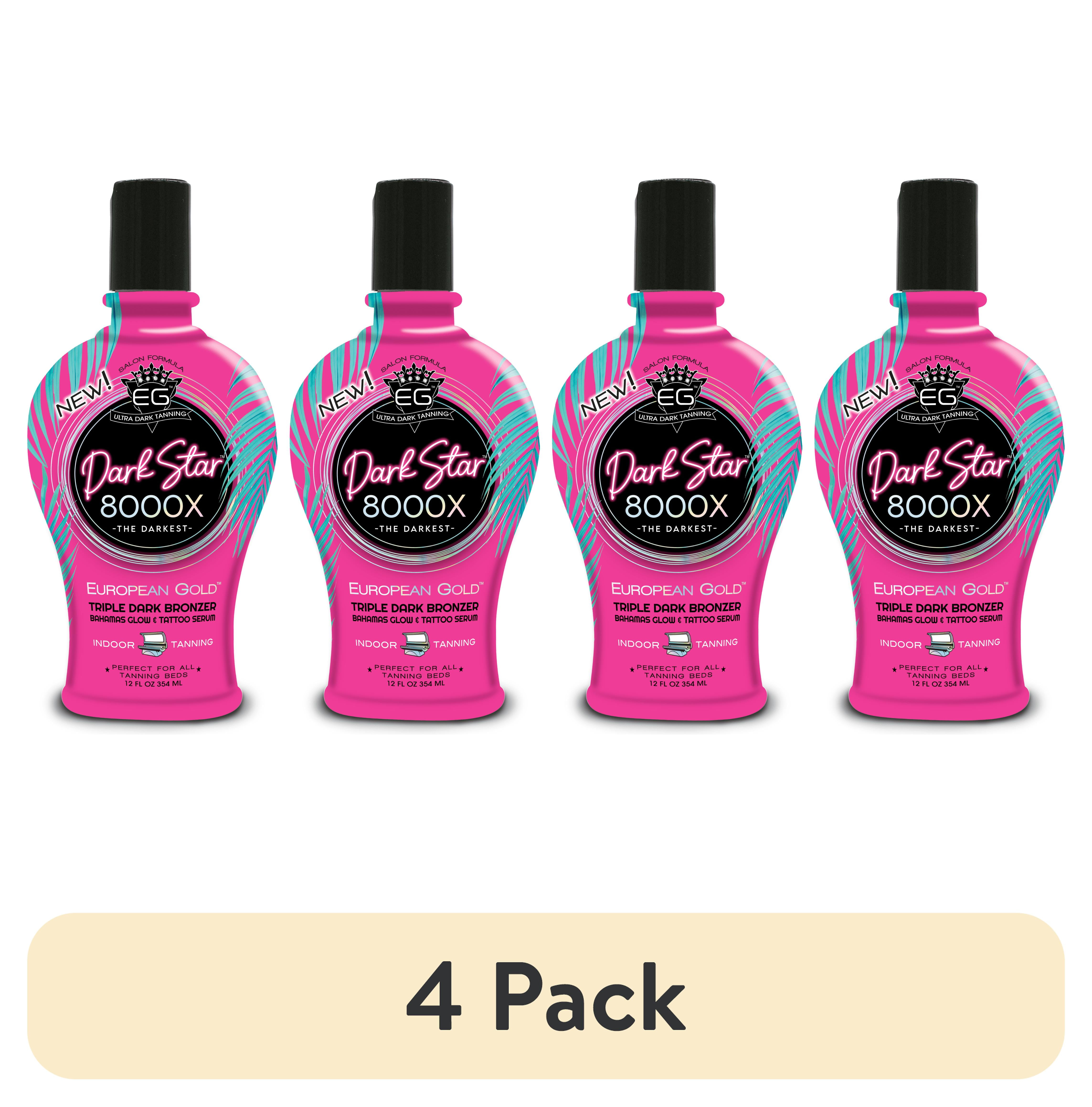 4 pack) European Gold Dark Star 8000x Triple Dark Bronzing Body