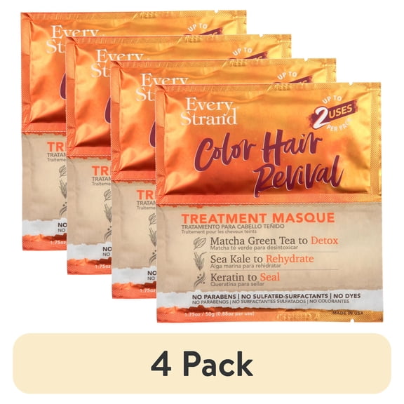 (4 pack) Every Strand Color Hair Revival Treatment Masque, All Hair Types, Moisturizing