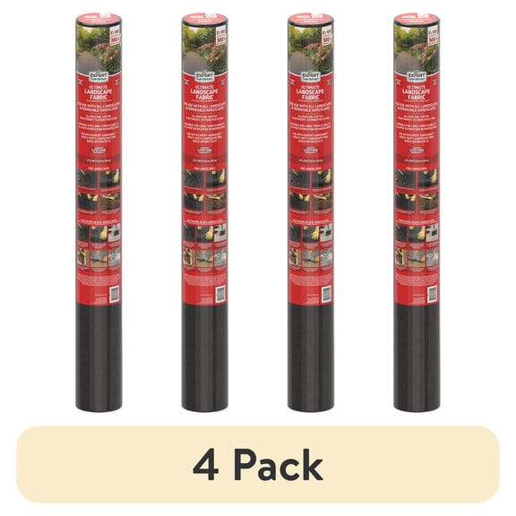 (4 pack) Expert Gardener 3' x 100' Ultimate Landscape Weed Control and Hardscape Stabilizer Fabric