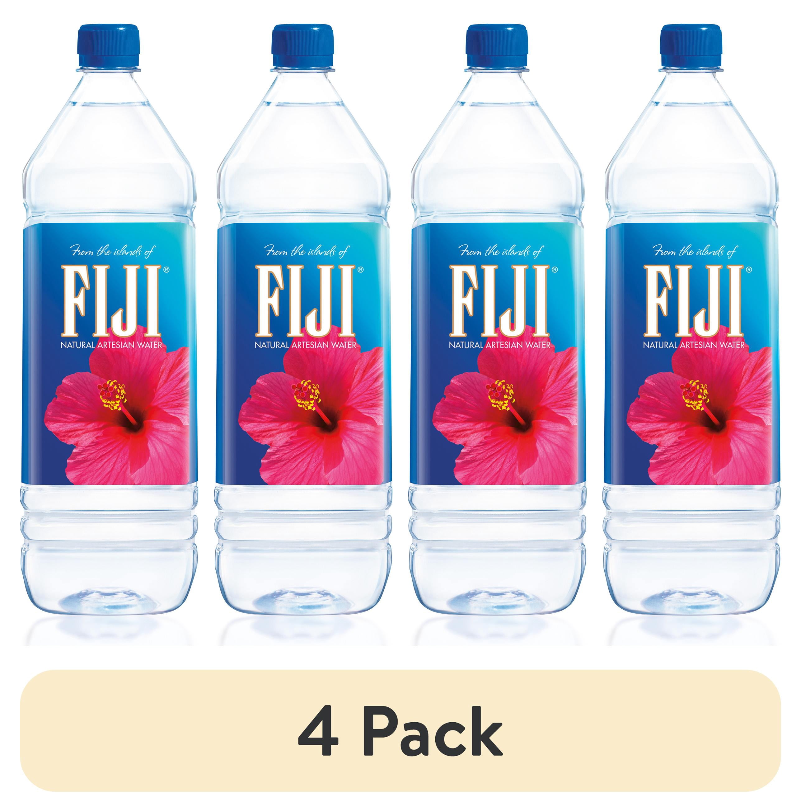 (4 pack) FIJI Natural Artesian Bottled Water, 1.5 Liter / 50.7 Fl Oz