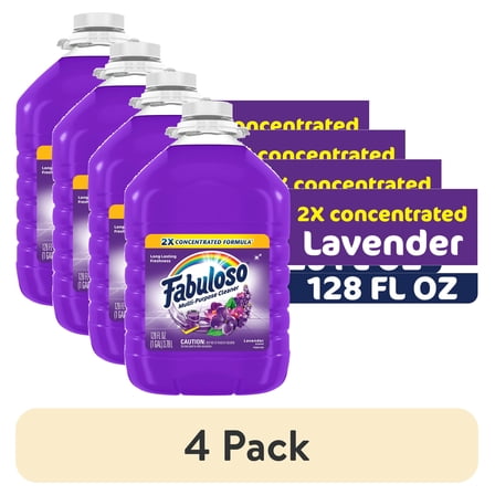 Fabuloso Multi Surface All Purpose Floor Cleaner, Lavender Scent, 128 fl oz