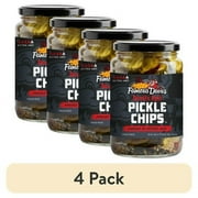 (4 pack) Famous Dave's Devil's Spit™ Pickle Chips, 24 fl oz Jar