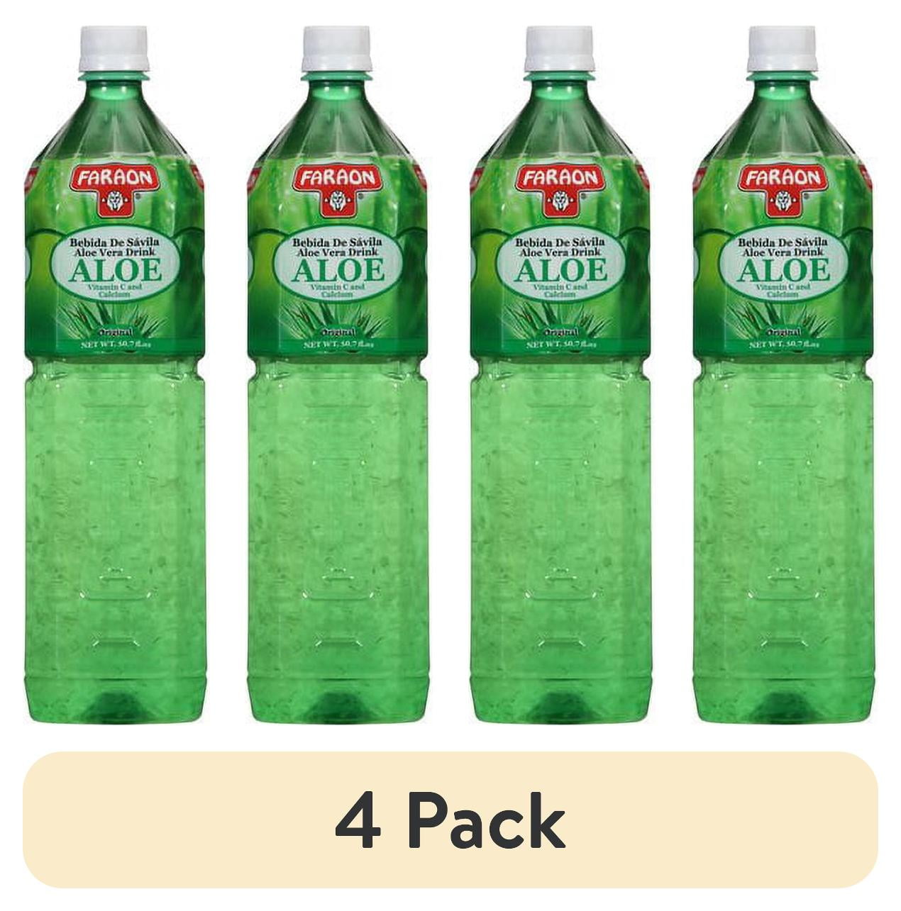 (4 pack) Faraon Aloe Vera Original Flavored Drink, 50.7 oz