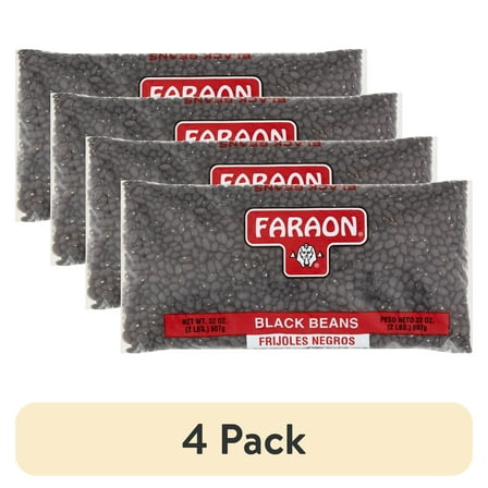 (4 pack) Faraon Black Beans, 32 oz