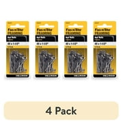 (4 pack) Fas-N-Tite Box Nails 4D x1.5", Polished Finish, Steel, Interior Nails